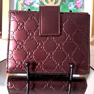 Gucci Guccissima Patent Leather Agenda Like New